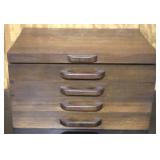 4 Section Wood Box - 12" x 20" x 14"