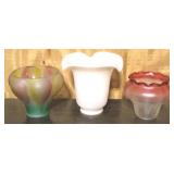 Lot of 3 Glass Globes