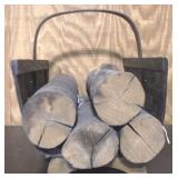 Log Holder w / Logs - 18" x 17" x 13"