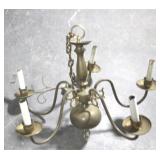 Brass Chandelier - 18" x 22"