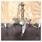 Brass Chandelier - 18" x 22"