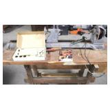 Work Table w / Lathe & Tooling