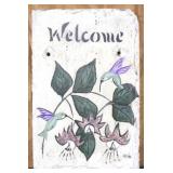 Slate "Welcome" Sign - 12" x 8"