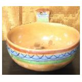 Art Pottery Bowl - 3" x 8"