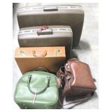 Lot of Vintage Luggage