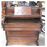 Antique Slant Front Desk - 54" x 45" x 23"