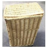 Wicker Clothes Hamper - 21" x 19" x 14"