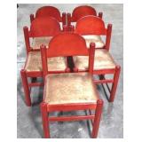 5 Chairs - 33" x 18" x 17"