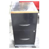 Rolling Metal File Cabinet - 29" x 14" x 19"