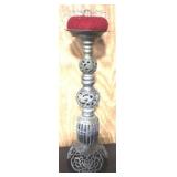 Brass Pin Cushion - 27" Tall