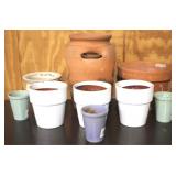 Lot of Pottery Planters