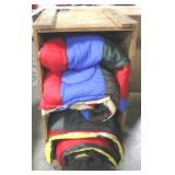 Wood Crate w / Sleeping Bags - 40" x 22" x 20"