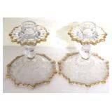 2 Candleholders - 5" Tall