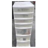 Plastic Storage Bin w / Rocks & Minerals