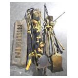 Lot of Assorted Fireplace Tools