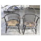2 Windsor Back Chairs - 38" x 26" x 24"