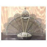 Brass Fireplace Screen - 18" x 24"