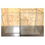 2 Glass Cases - 14" x 13" x 13"