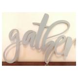 Metal "Gather" Wall Hanging - 10" x 16"