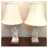 2 Figural Lamps - 24" Tall
