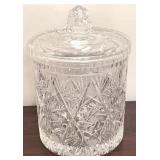 Glass Biscuit Jar with Lid - 8" Tall