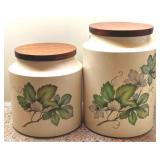 2 Canisters - 8" & 6" Tall