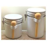 2 Canisters - 8" & 6" Tall