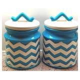 2 Canisters - 8" Tall