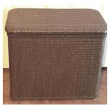 Wicker Clothes Hamper - 19" x 22" x 13"
