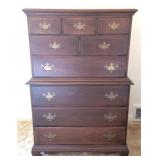 9 Drawer Chest on Chest - 50" x 32" x 19"