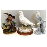 Lot of 3 Bird Figures