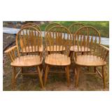 6 Spindle Back Dining Chairs