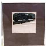 "Winter Scene" AP Signed Print by J. Shell