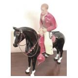 Vintage Plastic Cowboy & Horse Figure AS IS