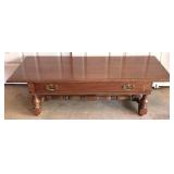 One-Drawer Coffee Table - 20" x 52" x 16"