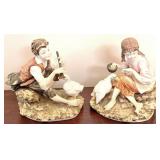 2 Lefton Statues - 6" Tall