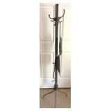 Metal Coat Rack w/ Campfire Mesh Baskets 64" Tall