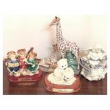 4 Animal Figurines