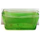 Green Glass Planter - 5" x 8"