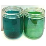 2 Glass Jars - 7" Tall