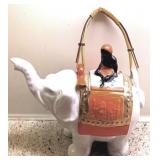 Man on Elephant Teapot - 9" x 9"