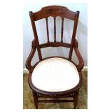 Victorian Walnut Chair - 34" x 20" x 17"
