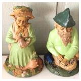 Tom Clark "Lillpon" & "Eddie" Gnome Figures