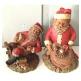 Tom Clark Santa Figures - 12" Tall, qty 2