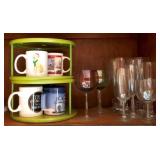 Shelf Cabinet Lot of Items