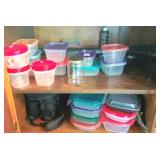 Cabinet Lot Plastic Storage Containers