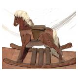 Wood Rocking Horse - 30" x 42" x 17"