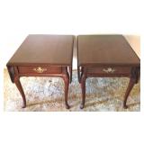 2 Brandt Drop Side Tables - 21" x 20" x 26"