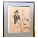 Bob Jones Pen & Ink Drawing - 21" x 18"