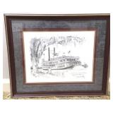 "Steamer Natchez" Signed Print by Don Davey